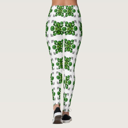Green Turtle Pattern Leggings (Rückseite)