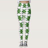 Green Turtle Pattern Leggings (Vorderseite)