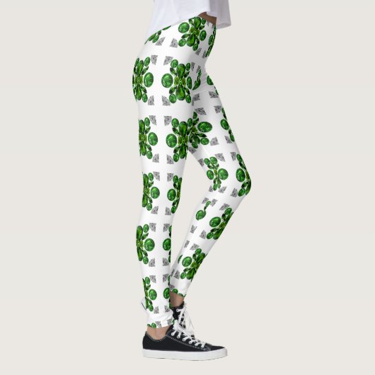Green Turtle Pattern Leggings (Rechts)