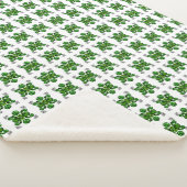 Green Turtle Pattern Sherpadecke (3/4)