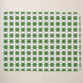Green Turtle Pattern Sherpadecke (Vorderseite (Horizontal))