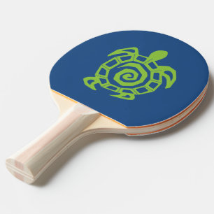 Green Turtle Pattern Tischtennis Schläger