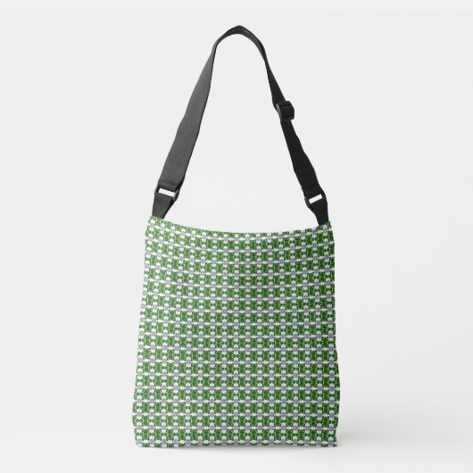 Green Turtle Pattern Tragetaschen Mit Langen Trägern (Vorderseite)