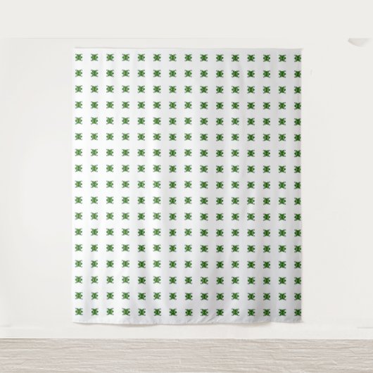 Green Turtle Pattern Wandteppich (Vorderseite)