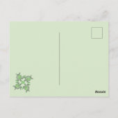 Green Turtles Dot Art Save the Date, Postkarte (Rückseite)