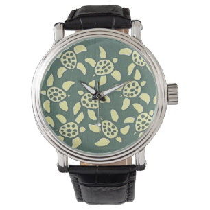 green turtles hour armbanduhr