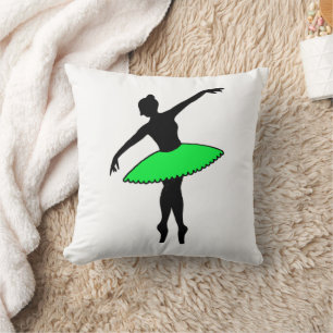Green Tutu Ballet Dancer Ballerina Tanzlehrer Kissen