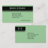 Green Two Side Business Card Visitenkarte (Vorne/Hinten)