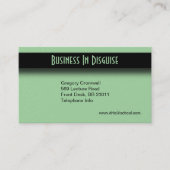 Green Two Side Business Card Visitenkarte (Vorderseite)