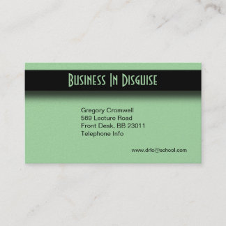 Green Two Side Business Card Visitenkarte