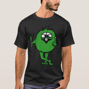 Green Typ Drehe Bird - 70er Retro  T-Shirt