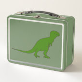 Green Tyrannosaurus Dinosaur Lunch Box (Vorderseite)