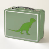 Green Tyrannosaurus Dinosaur Lunch Box (Rückseite)