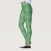 Green Uggli Christmas Sweater Muster Leggings (Links)