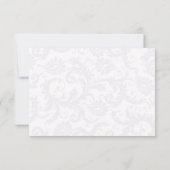 Green Ultra Violet Lila Damask Wedding Vielen Dank Dankeskarte (Rückseite)