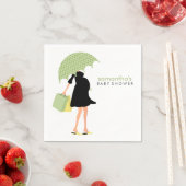 Green Umbrella Mommy Baby Dusche Serviette (Beispiel)