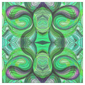 Green und Aqua Doodle mit schwarzen Linien Stoff (Muster)