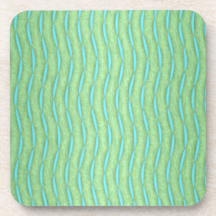 Green und Aquamarine Türkis Muster Untersetzer