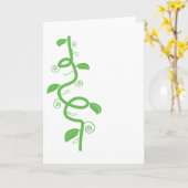 Green und Beanstalk Karte (Gelbe Blume)