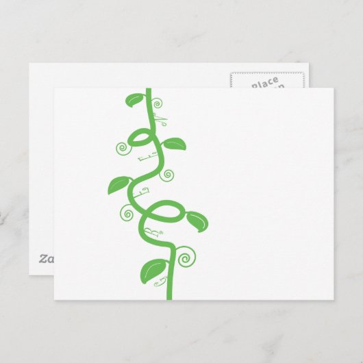 Green und Beanstalk Postkarte (Vorne/Hinten)