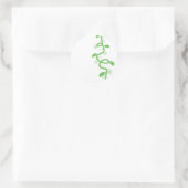 Green und Beanstalk Runder Aufkleber (Tasche)