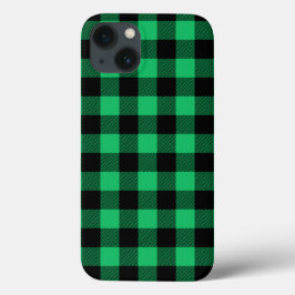 Green und Black Buffalo Karo Gingham Holiday Cas Case-Mate iPhone Hülle