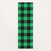 Green und Black Buffalo Karo Gingham Holiday Yo Yogamatte (Vorderseite)