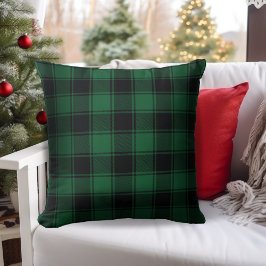 Green und Black Buffalo Tartan Kariert Kissen