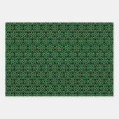 Green und Black Celtic Shield Knot Geschenkpapier Set (Vorderseite 3)