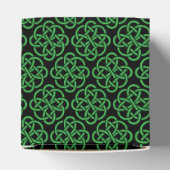 Green und Black Celtic Shield Knot Geschenkschachtel (Oben)