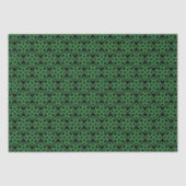 Green und Black Celtic Shield Knot Seidenpapier (Vorderseite)