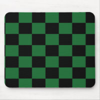 Green und Black Checkered Mousepad
