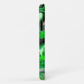 Green und Black Digital Fluid Art Pour Painting Case-Mate iPhone Hülle (Hinten/Rechts)
