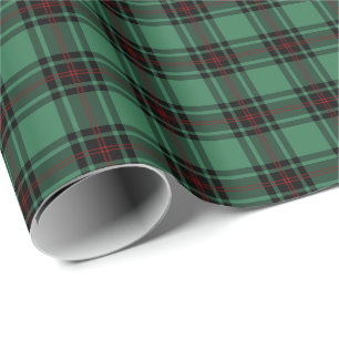 Green und Black Fife District Ancient Tartan Geschenkpapier