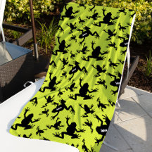 Green und Black Frog Pattern Kids