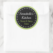 Green und Black Kitchen Stickers (Tasche)