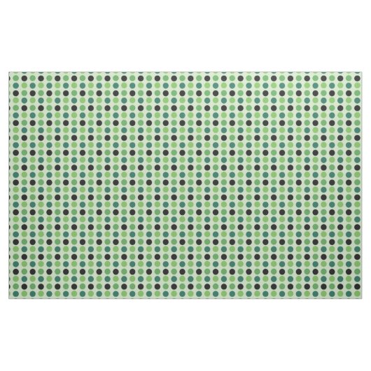 Green und Black Polka Dot Stoff (Yard (91,4 cm))
