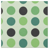 Green und Black Polka Dot Stoff (Nahaufnahme)