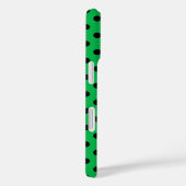 Green und Black Polka Dots Case-Mate iPhone Hülle (Rückseite / Rechts)