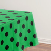 Green und Black Polka Dots Tischdecke (Beispiel)