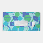 Green und Blue Abstract Design Schreibtischunterlage (Tastatur & Maus)
