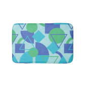 Green und Blue Bauhaus Style Badematte (Vorderseite)