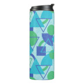 Green und Blue Bauhaus Style Thermosbecher (Nach links gedreht)