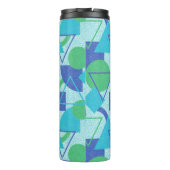 Green und Blue Bauhaus Style Thermosbecher (Rückseite)