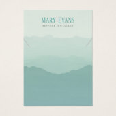 Green und blue Berge Halskette Display Karte (Vorderseite)