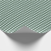Green und Blue Buffalo Kariert Geschenkpapier (Ecke)
