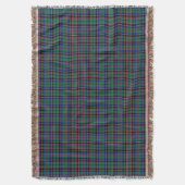 Green und Blue Clan Stevenson Scottish Kariert Decke (Vorderseite Vertikal)