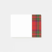 Green und Blue Clan Stewart Tartan Post-it Klebezettel (Vorderseite)