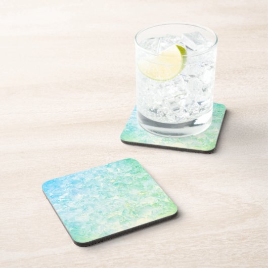 Green und Blue Crystal Getränkeuntersetzer (Rechte Seite)