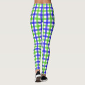 Green und Blue Gingham Leggings (Rückseite)